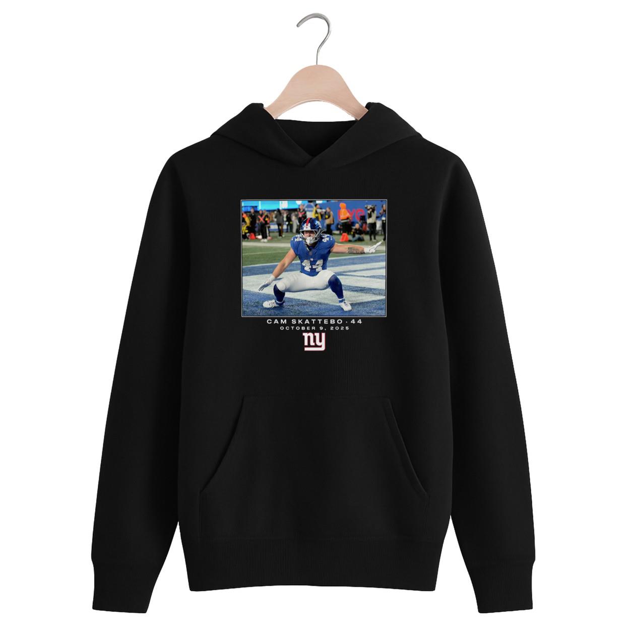 NY Giants Cam Skattebo 44 October 9 2025 Hoodie