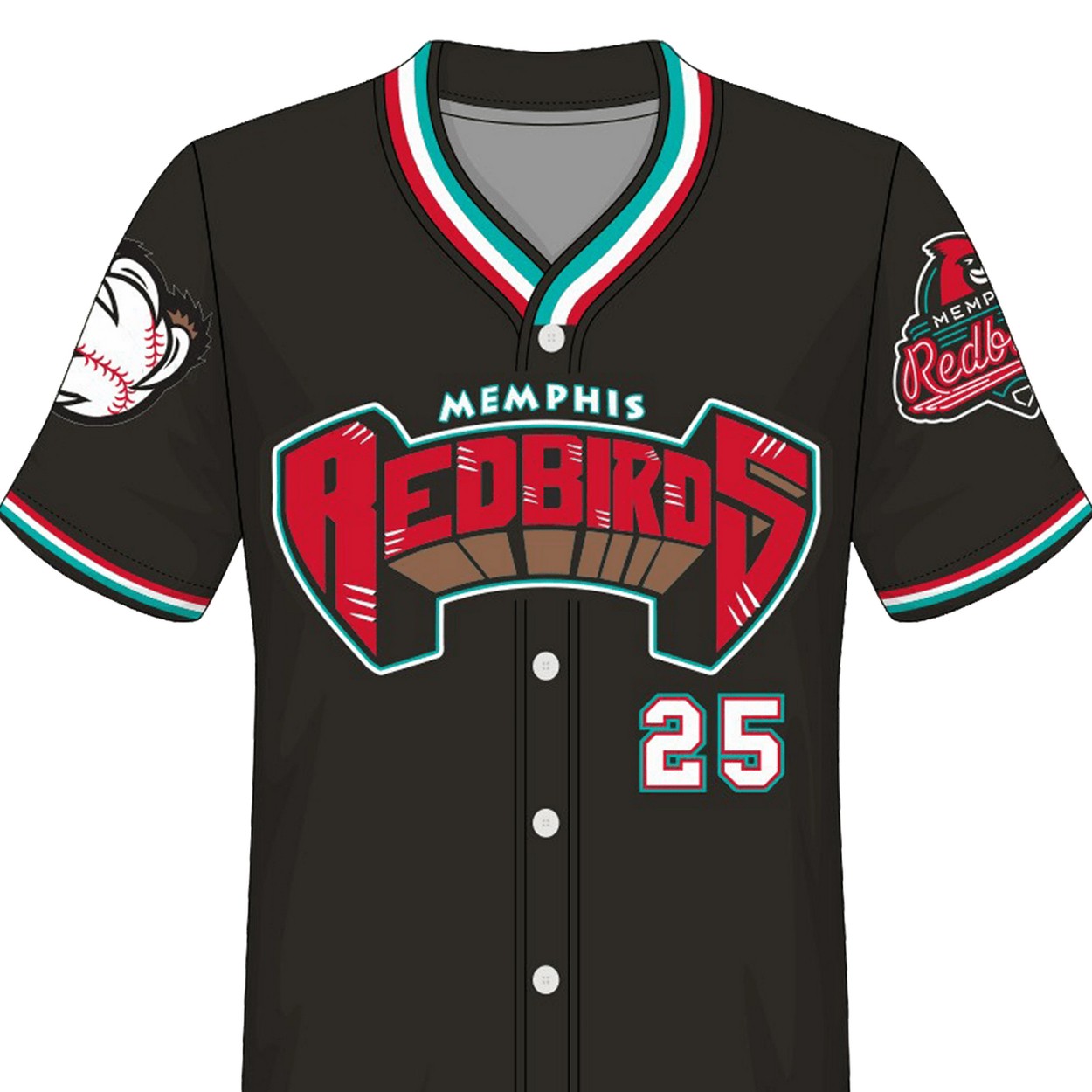 2025 Redbird Grizzlies Giveaway Jersey