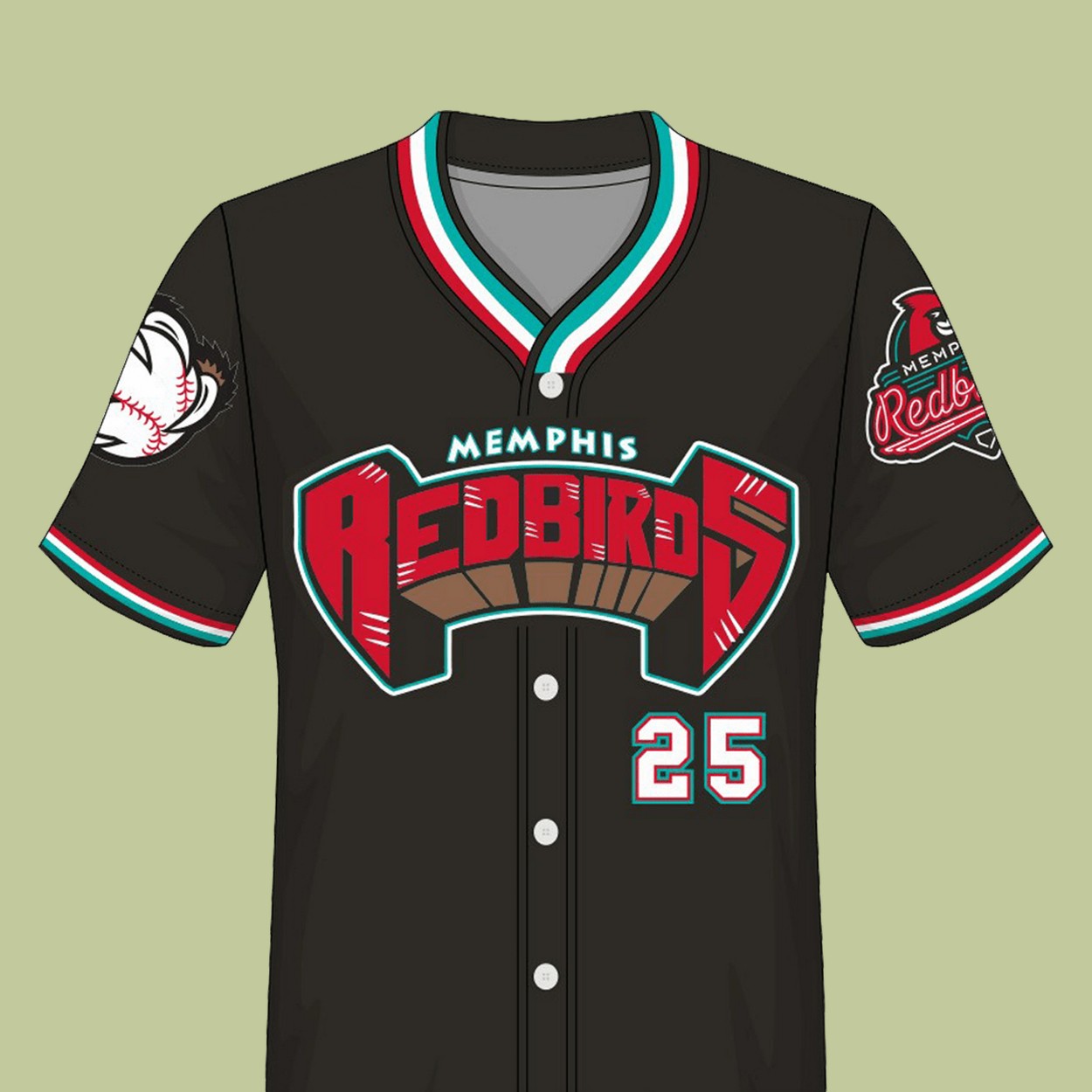 2025 Redbird Grizzlies Giveaway Jersey