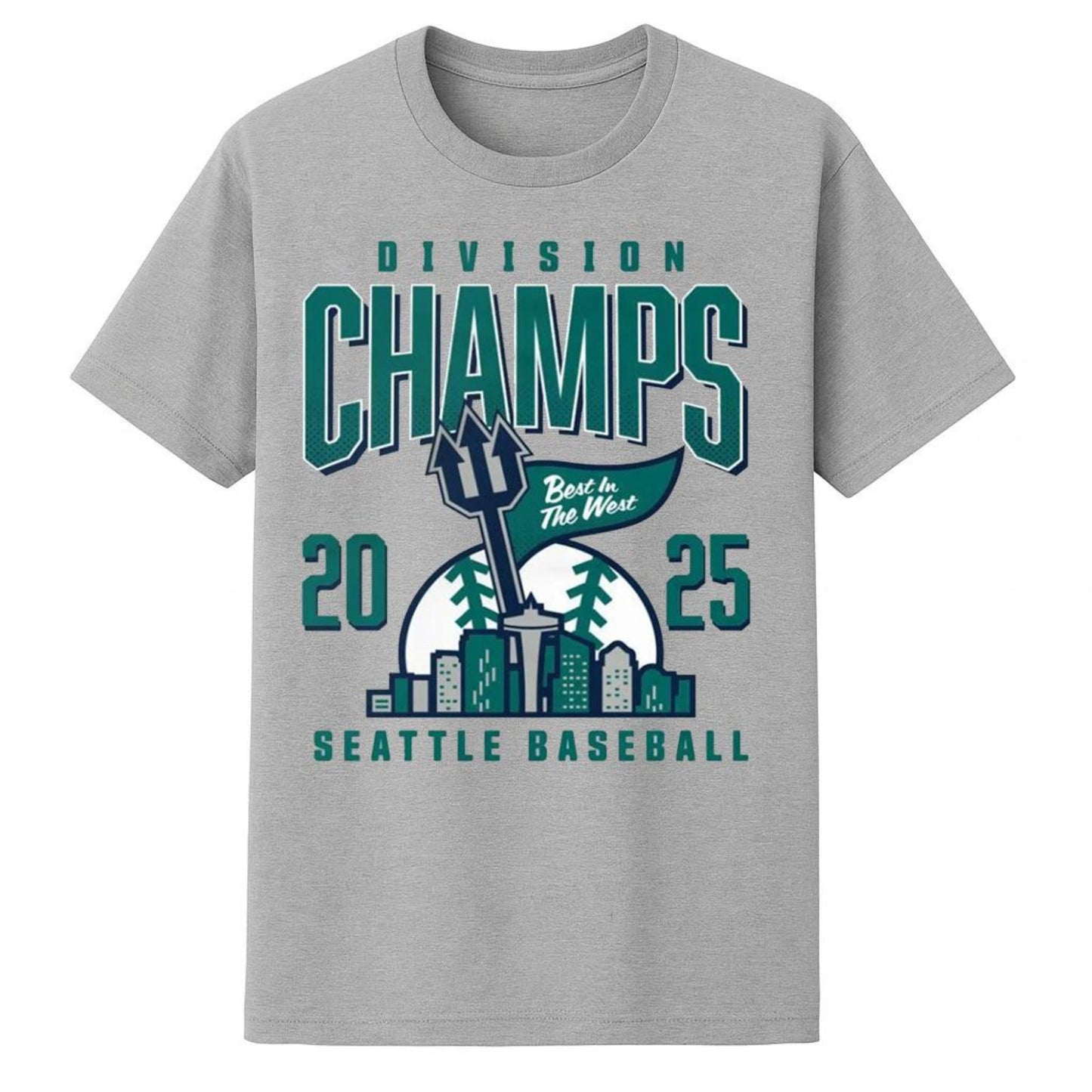 2025 Division Champs Seattle Baseball T-Shirt