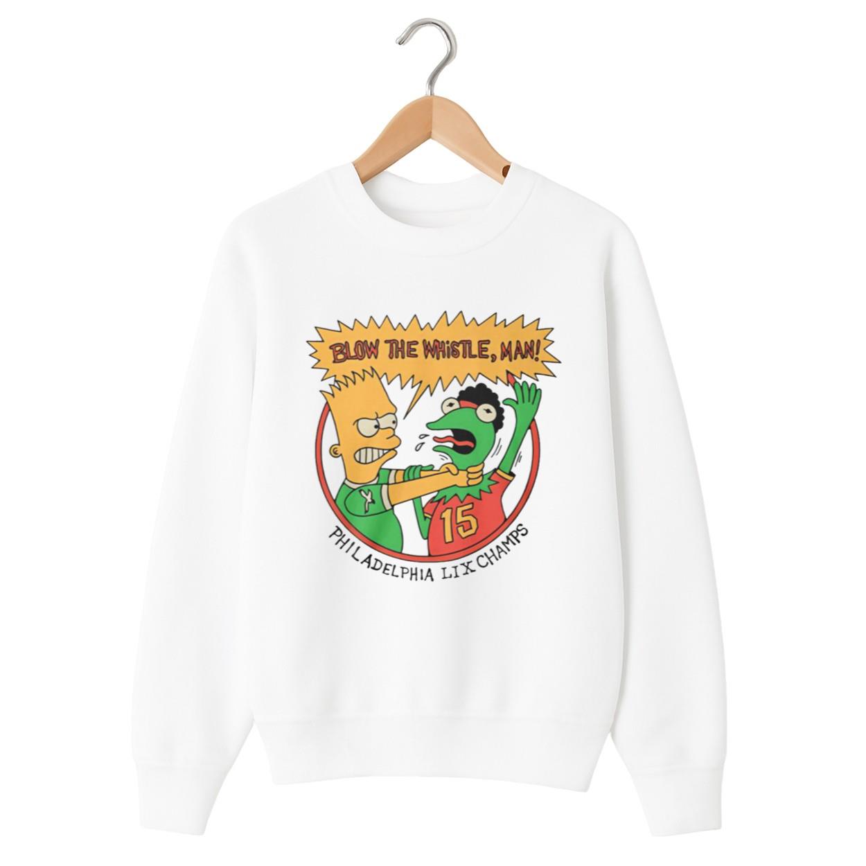 Blow The Whistle Man Philadelphia LIX Champs Shirt