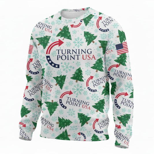 Charlie Kirk Turning Point USA Ugly Christmas Sweater