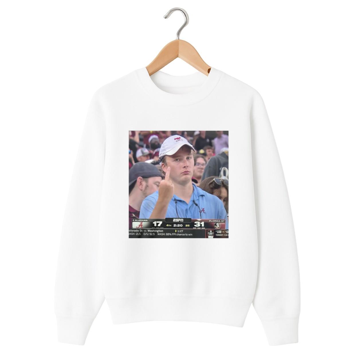 Florida 31–17 Alabama Angry Fan Middle Finger Shirt