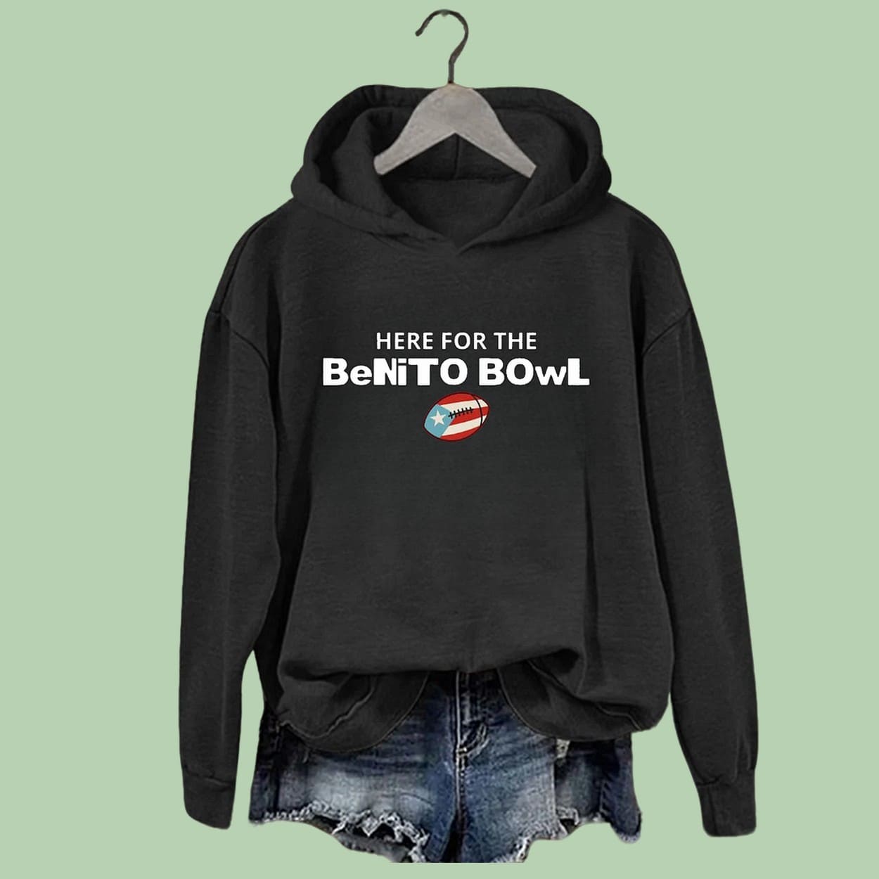 Here For The Benito Bowl Bad Bunny Hoodie