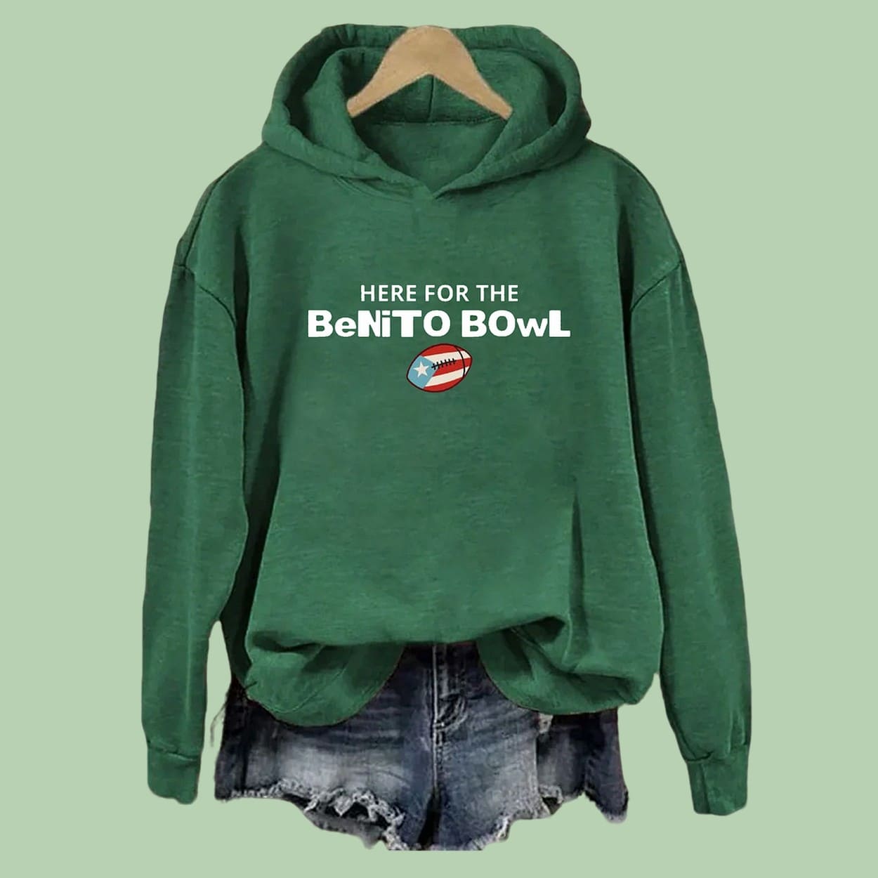 Here For The Benito Bowl Bad Bunny Hoodie 2 