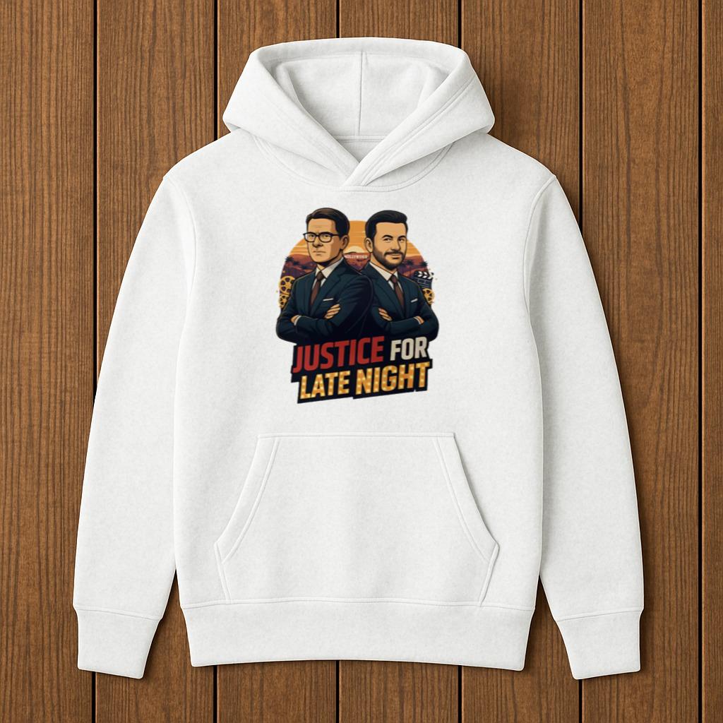 Jimmy Kimmel Stephen Colbert Justice For Late Night Shirt