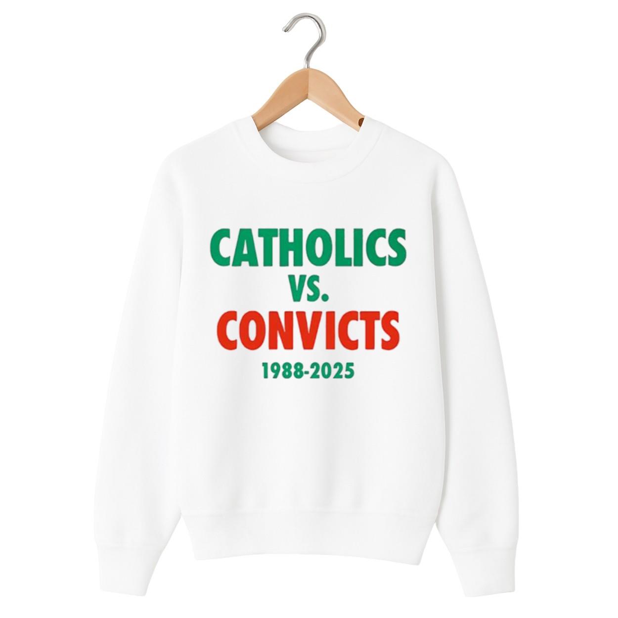 Lou Holtz Catholics Vs Convicts 1988-2025 Shirt