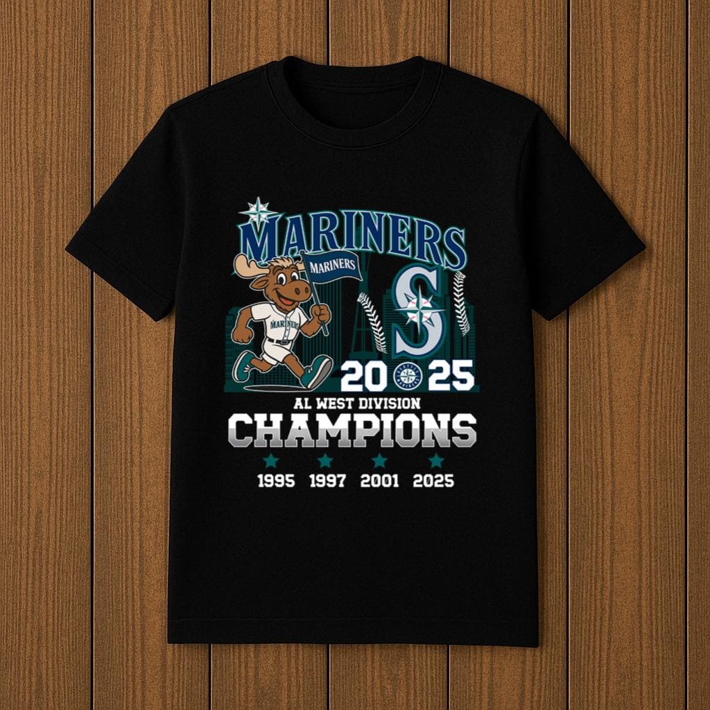 Mariners 2025 AL West Division Champions Shirt
