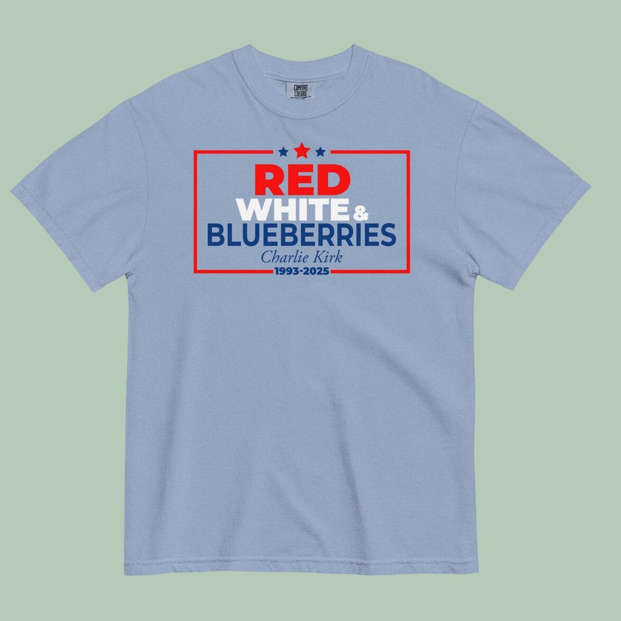 Red White And Blueberries Charlie Kirk 1993-2025 Memorial Shirt