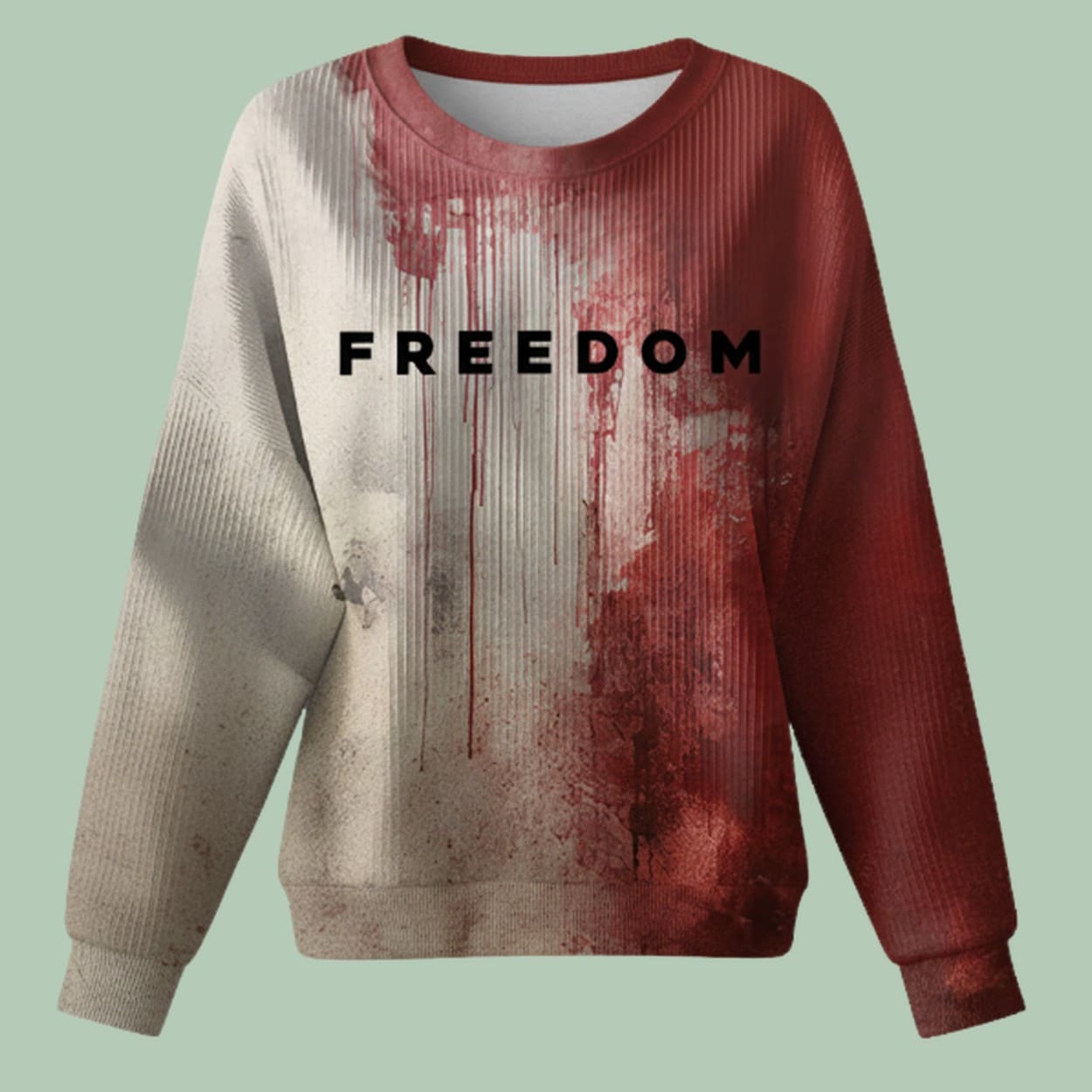 Women's Bloody Freedom Print Sweatshirt